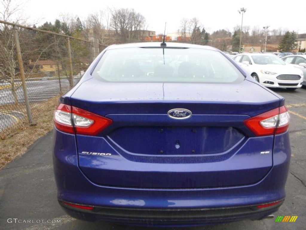 2015 Fusion SE - Deep Impact Blue Metallic / Charcoal Black photo #5