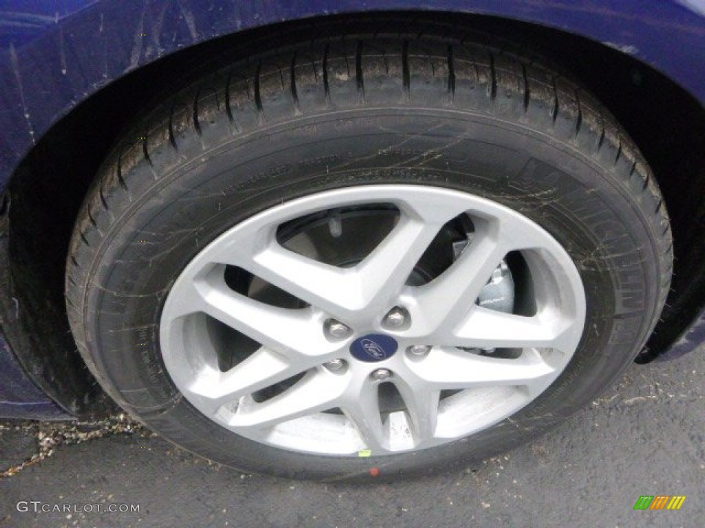 2015 Fusion SE - Deep Impact Blue Metallic / Charcoal Black photo #7