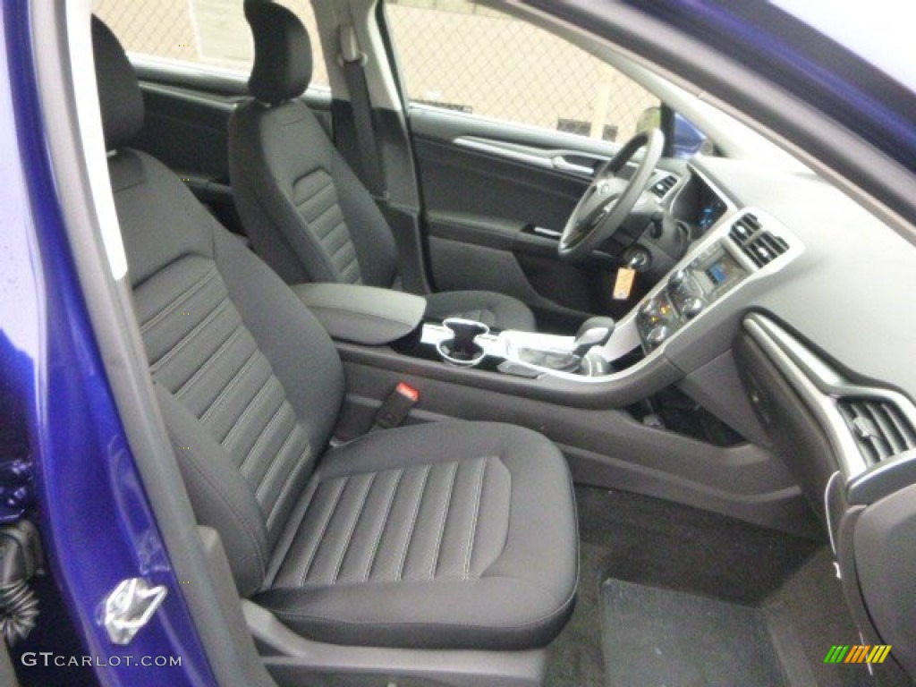 2015 Fusion SE - Deep Impact Blue Metallic / Charcoal Black photo #8