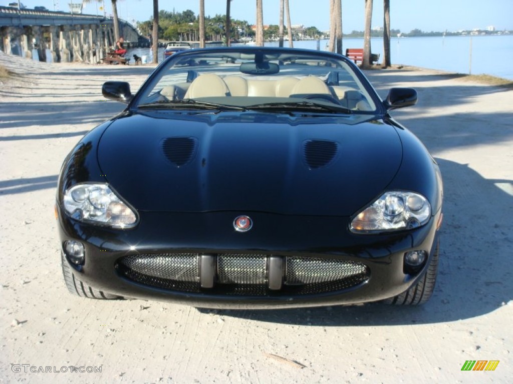 2000 XK XKR Convertible - Anthracite Black Mica / Cashmere photo #2