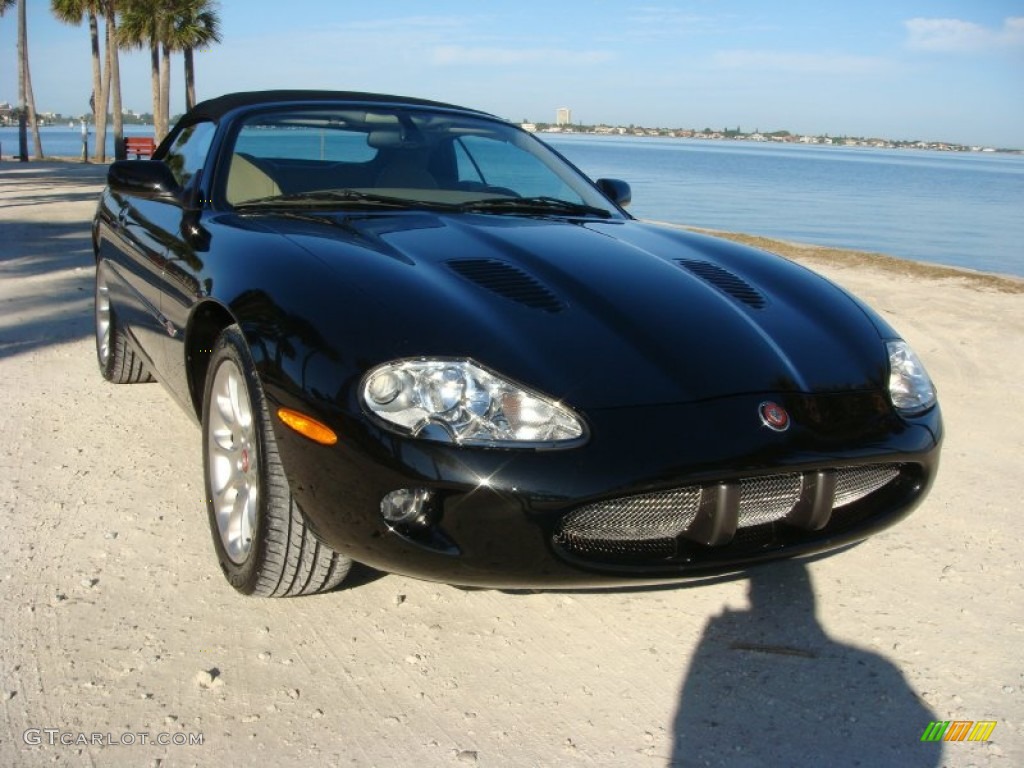 Anthracite Black Mica 2000 Jaguar XK XKR Convertible Exterior Photo #100126473