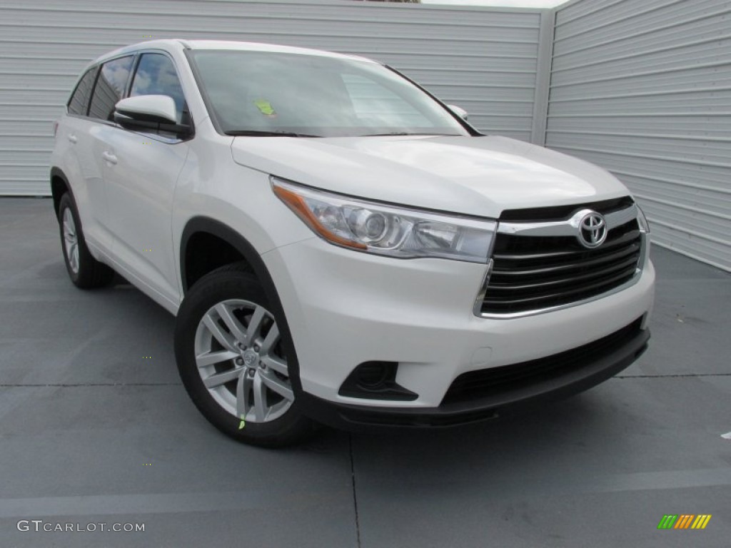 Blizzard Pearl White 2015 Toyota Highlander LE Exterior Photo #100128146