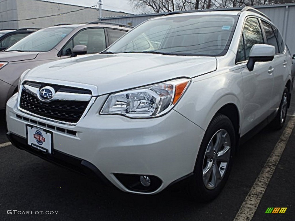 2015 Forester 2.5i Limited - Satin White Pearl / Gray photo #1