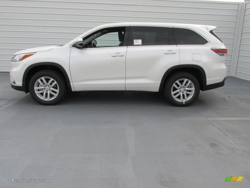 Blizzard Pearl White 2015 Toyota Highlander LE Exterior Photo #100128260