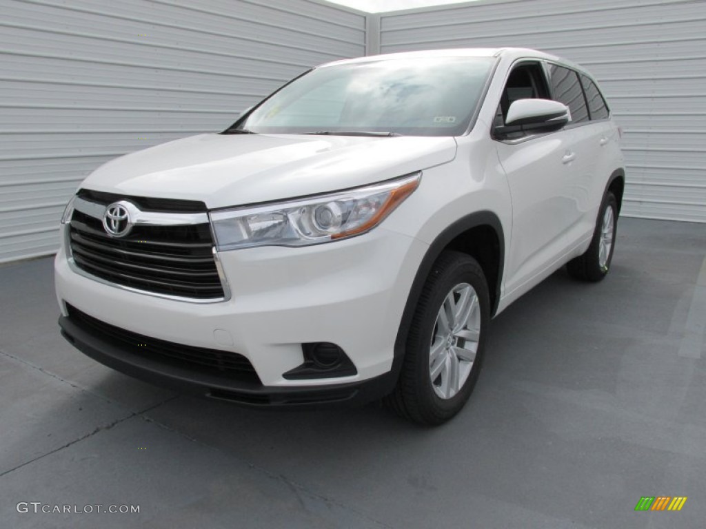 2015 Highlander LE - Blizzard Pearl White / Black photo #7