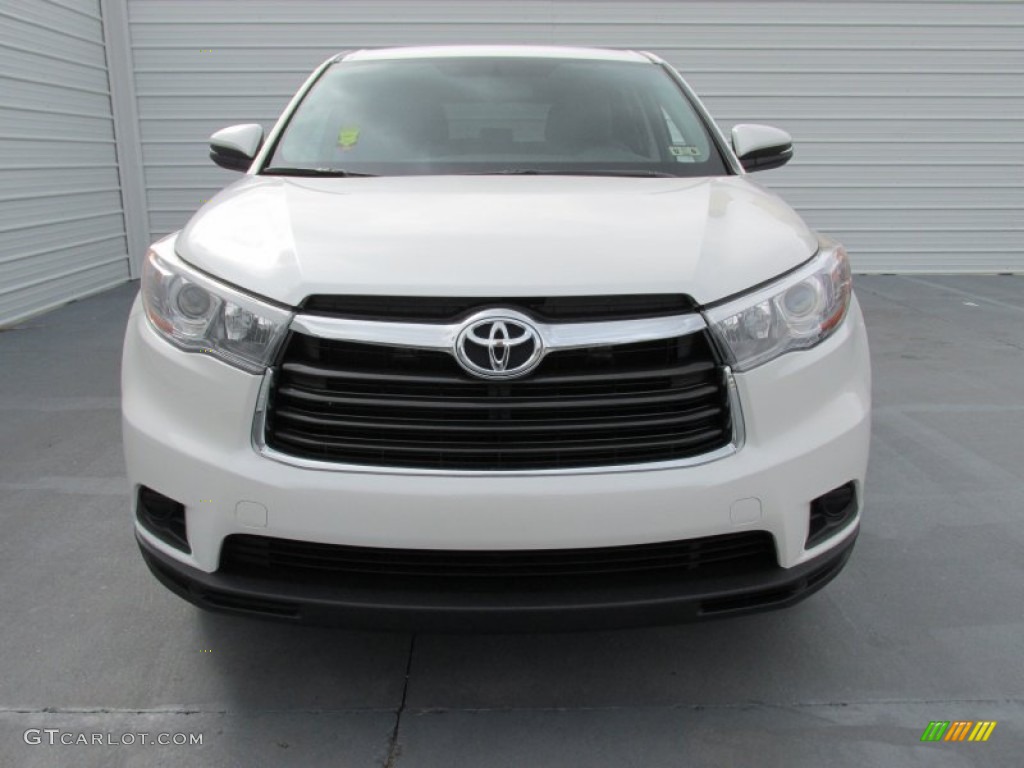 2015 Highlander LE - Blizzard Pearl White / Black photo #8