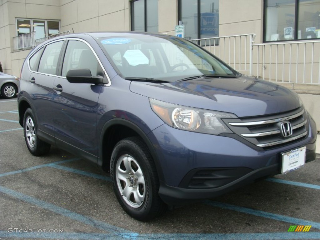 2012 CR-V LX 4WD - Twilight Blue Metallic / Gray photo #8