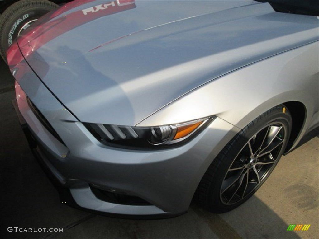 2015 Mustang EcoBoost Coupe - Ingot Silver Metallic / Ebony photo #3