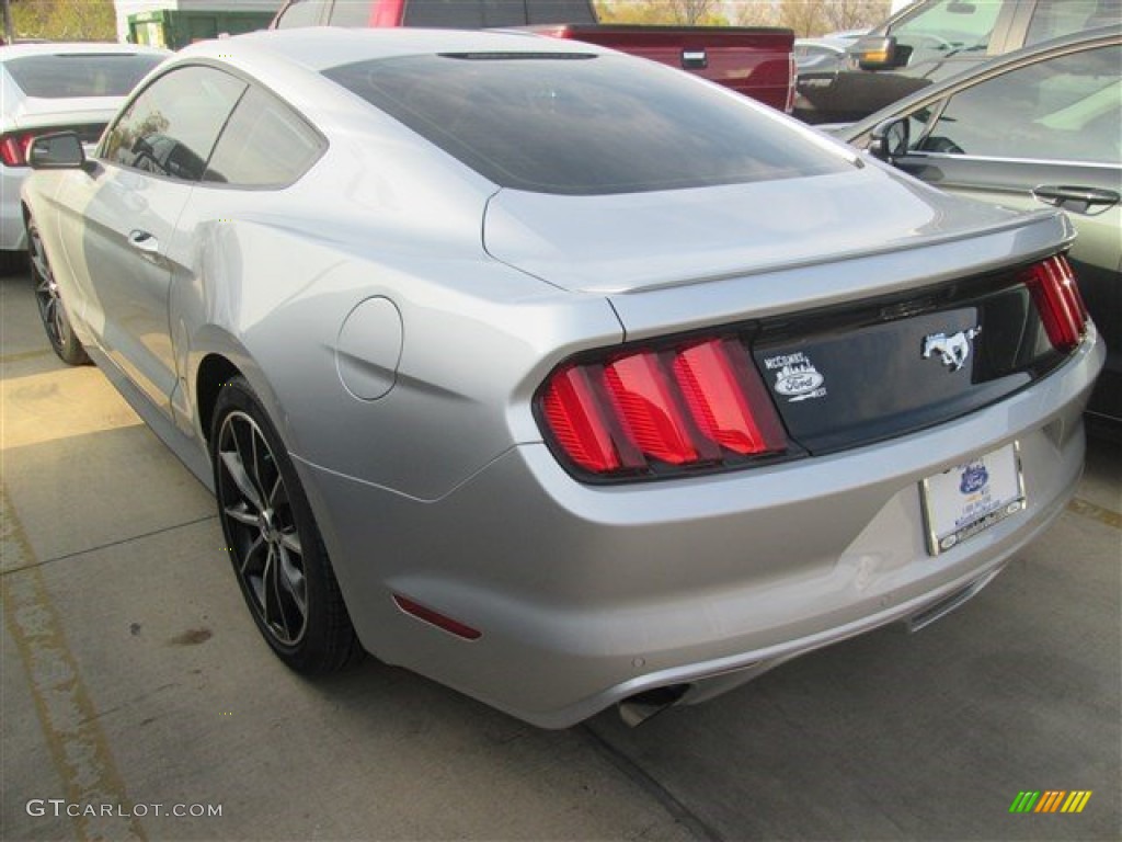 2015 Mustang EcoBoost Coupe - Ingot Silver Metallic / Ebony photo #5