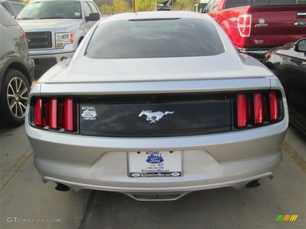 2015 Mustang EcoBoost Coupe - Ingot Silver Metallic / Ebony photo #6