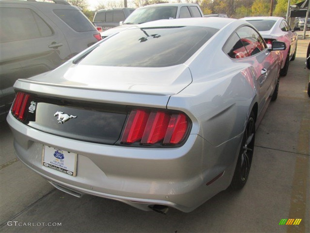 2015 Mustang EcoBoost Coupe - Ingot Silver Metallic / Ebony photo #7