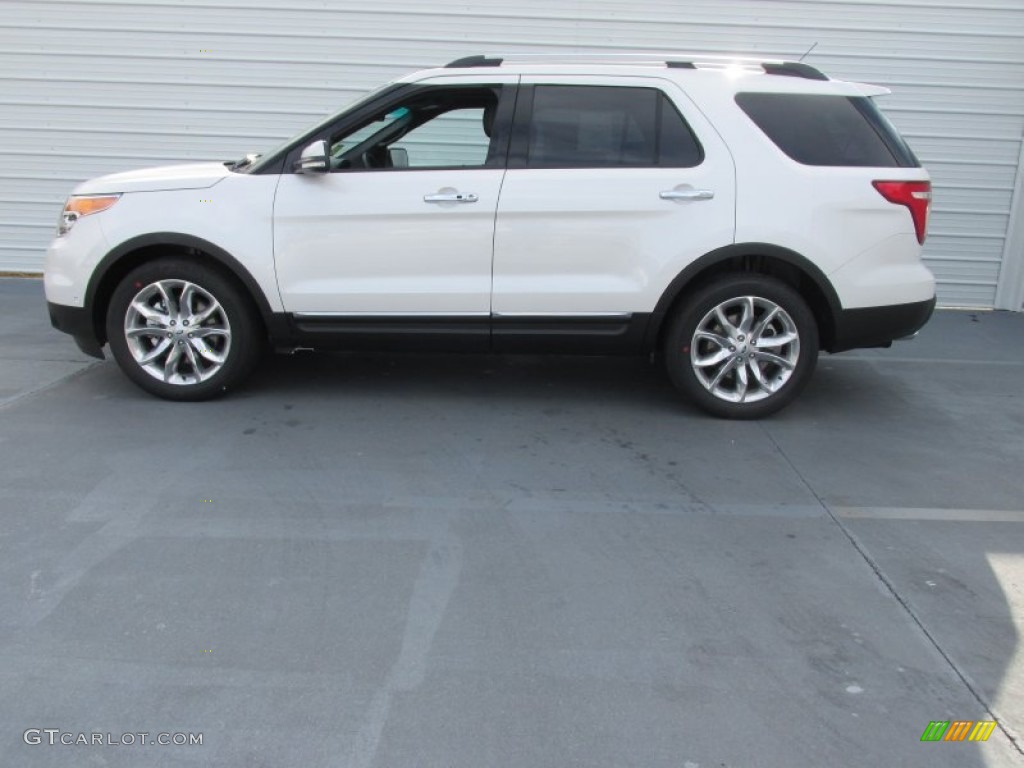 2015 Explorer Limited - White Platinum / Charcoal Black photo #6