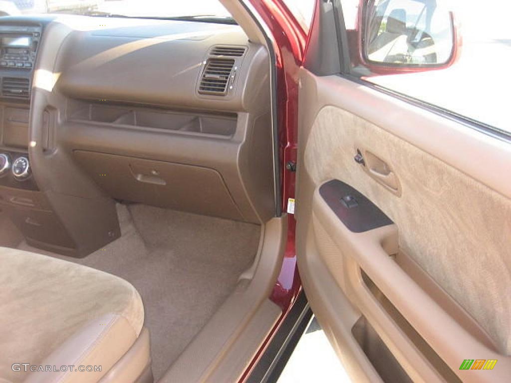 2004 CR-V EX 4WD - Chianti Red Pearl / Saddle photo #16