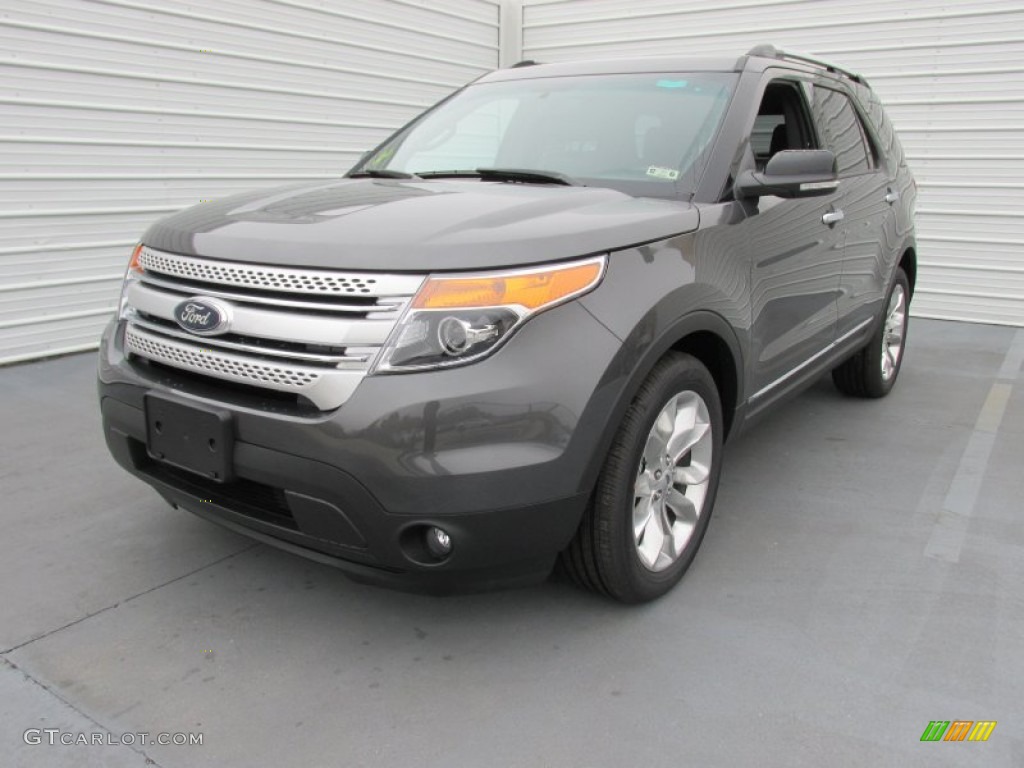 2015 Explorer XLT - Magnetic / Charcoal Black photo #7