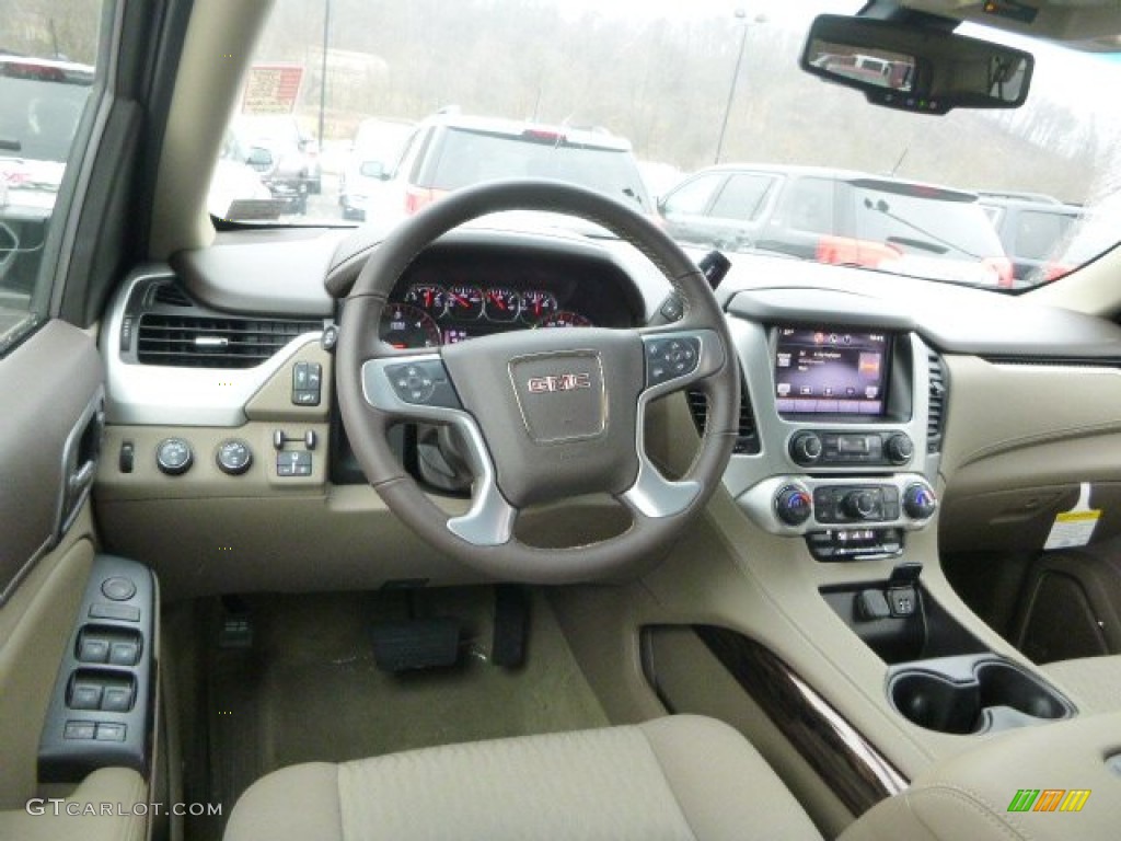 2015 GMC Yukon XL SLE 4WD Cocoa/Dune Dashboard Photo #100133749