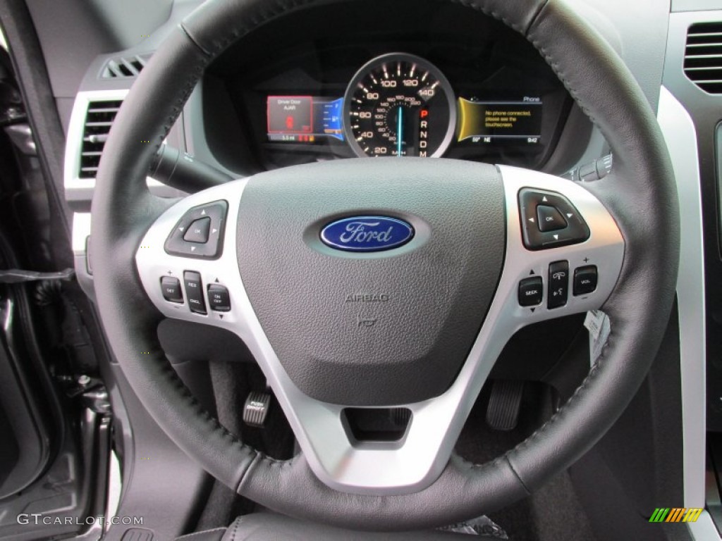 2015 Explorer XLT - Magnetic / Charcoal Black photo #33