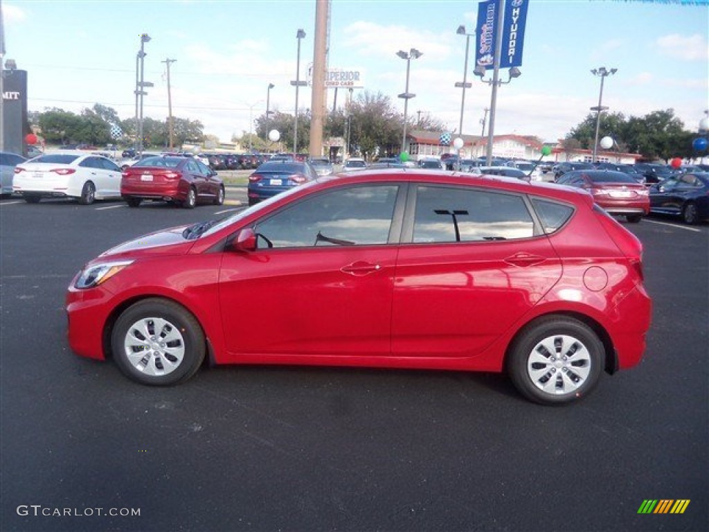 Boston Red 2015 Hyundai Accent GS 5-Door Exterior Photo #100134811