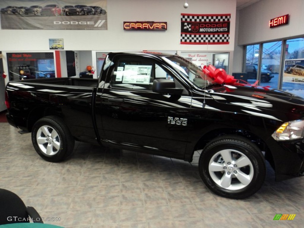 2015 1500 Express Regular Cab 4x4 - Black / Black/Diesel Gray photo #2