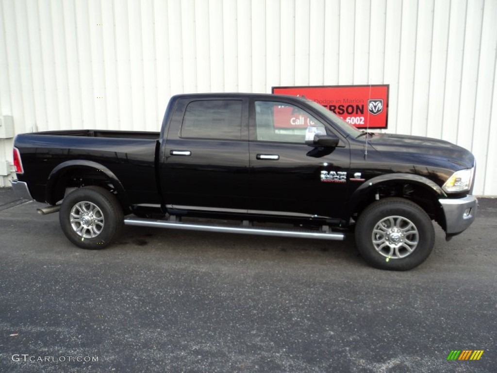 2015 2500 Laramie Crew Cab 4x4 - Black / Black photo #2