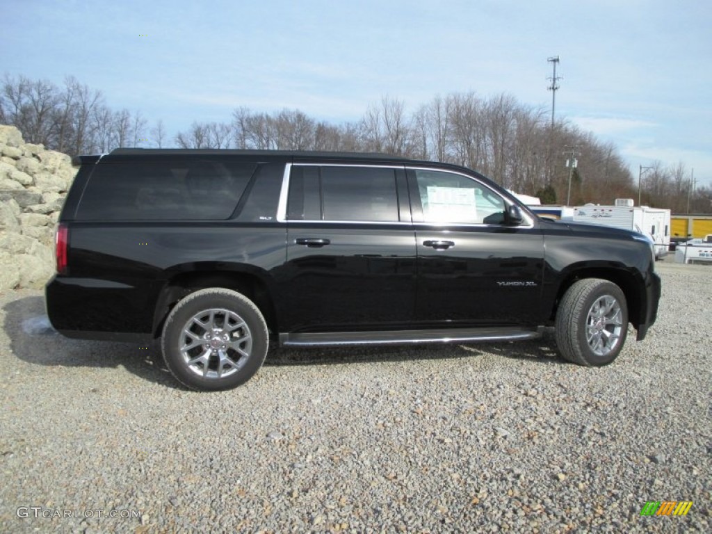 Onyx Black 2015 GMC Yukon XL SLT 4WD Exterior Photo #100136905