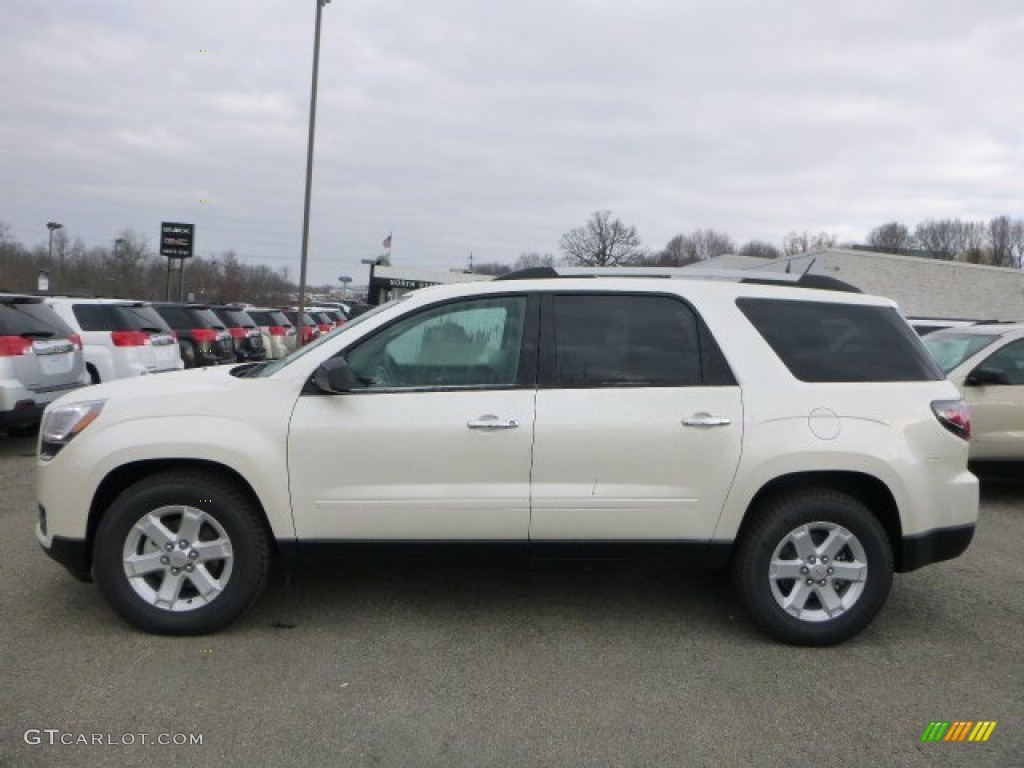 2015 Acadia SLE AWD - White Diamond Tricoat / Ebony photo #2