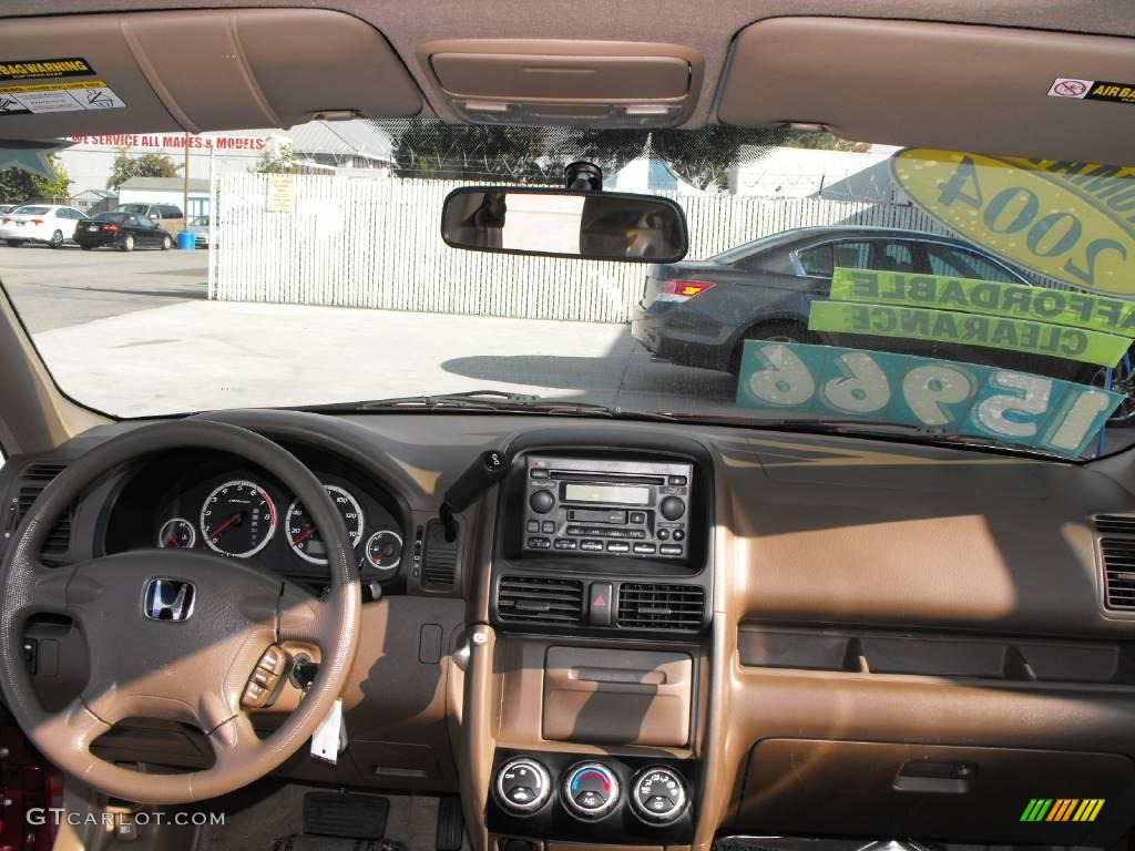 2004 CR-V EX 4WD - Chianti Red Pearl / Saddle photo #31