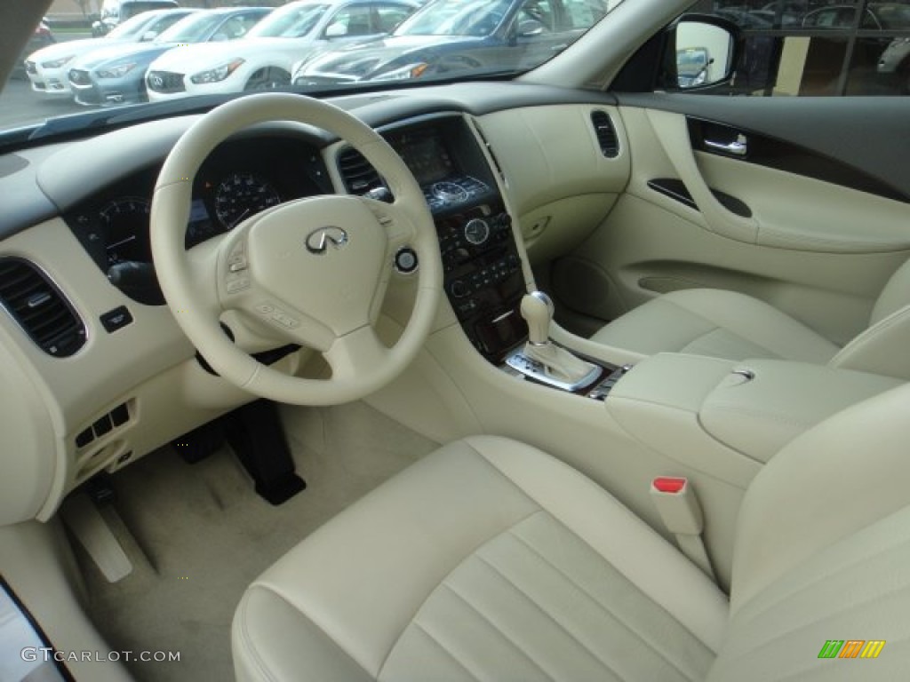 Wheat Interior 2014 Infiniti QX50 Journey AWD Photo #100140340