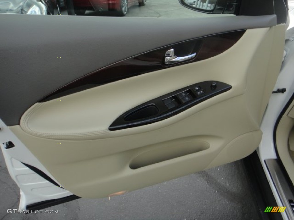 2014 Infiniti QX50 Journey AWD Wheat Door Panel Photo #100140382