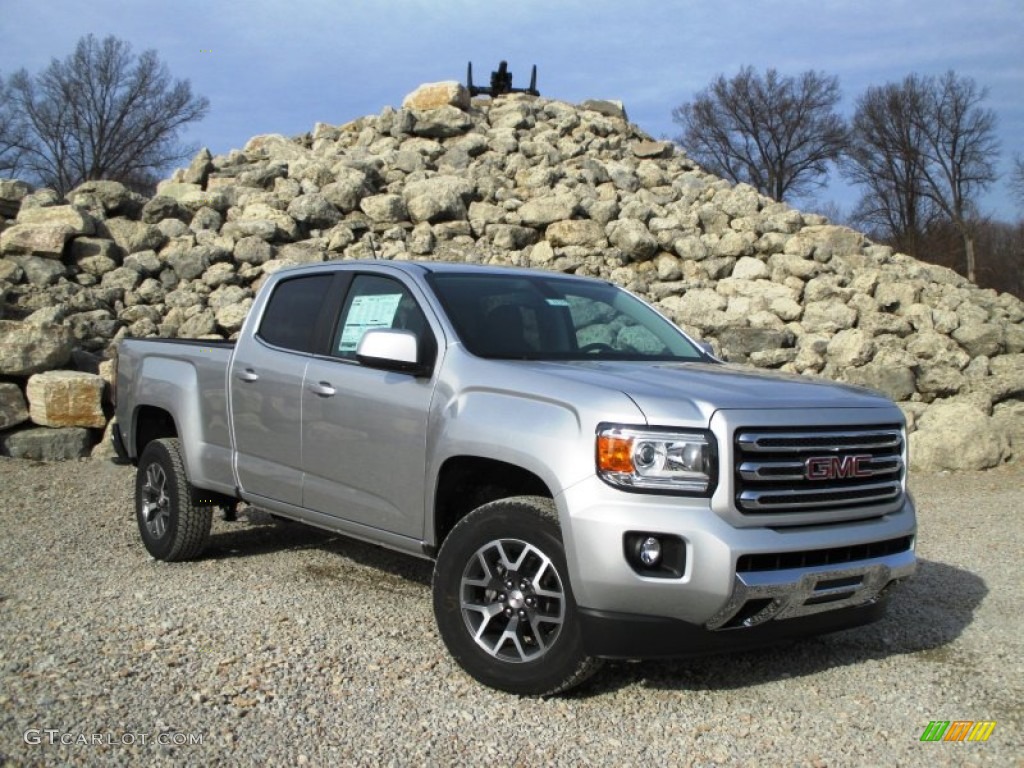 Quicksilver Metallic 2015 GMC Canyon SLE Crew Cab 4x4 Exterior Photo #100140427