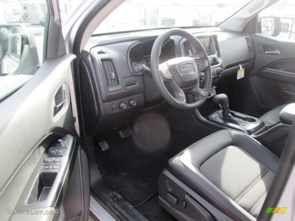 Jet Black/Cobalt Red Interior 2015 GMC Canyon SLE Crew Cab 4x4 Photo #100140544