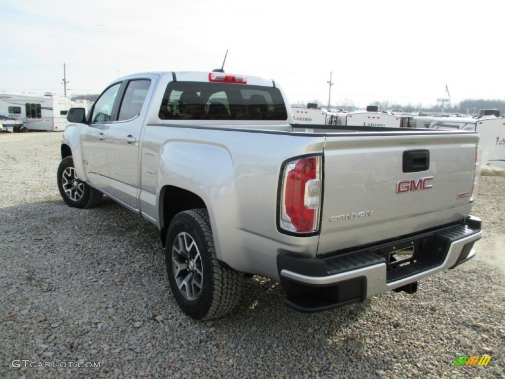 2015 Canyon SLE Crew Cab 4x4 - Quicksilver Metallic / Jet Black/Cobalt Red photo #29