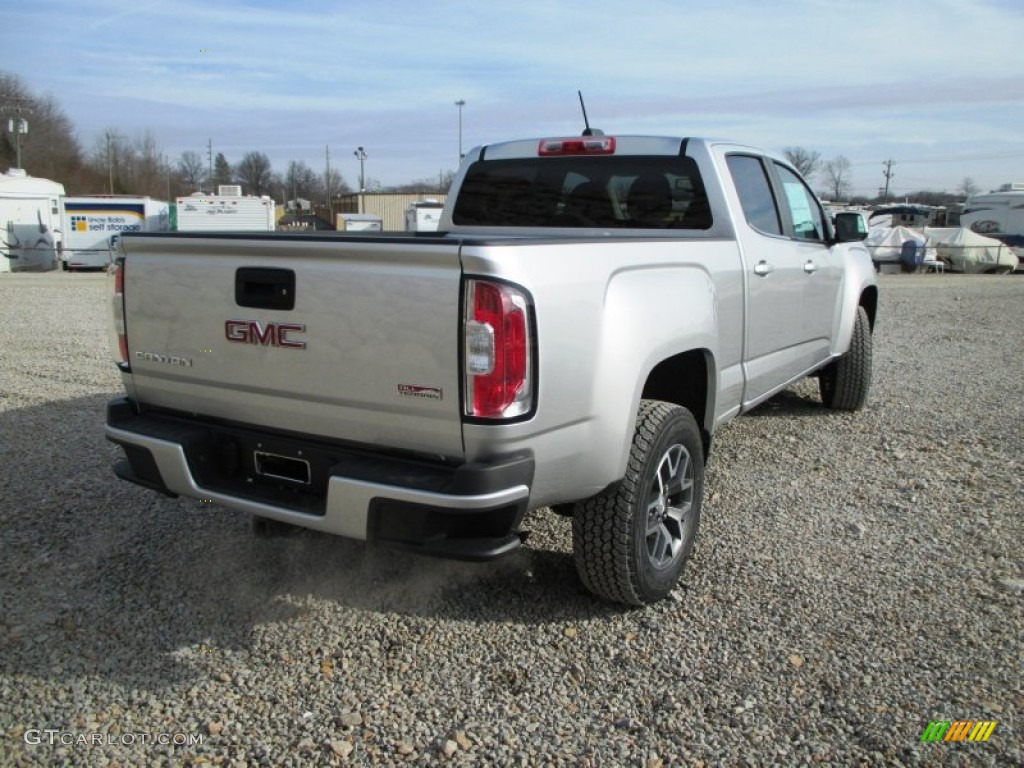 2015 Canyon SLE Crew Cab 4x4 - Quicksilver Metallic / Jet Black/Cobalt Red photo #31