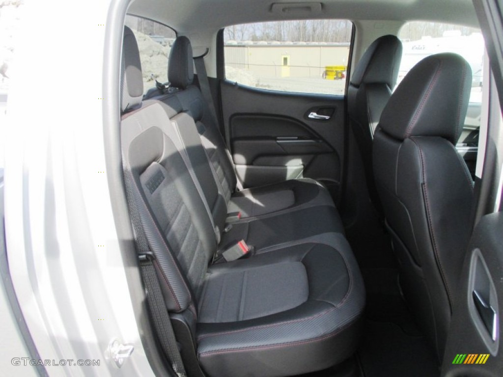 Jet Black/Cobalt Red Interior 2015 GMC Canyon SLE Crew Cab 4x4 Photo #100141180
