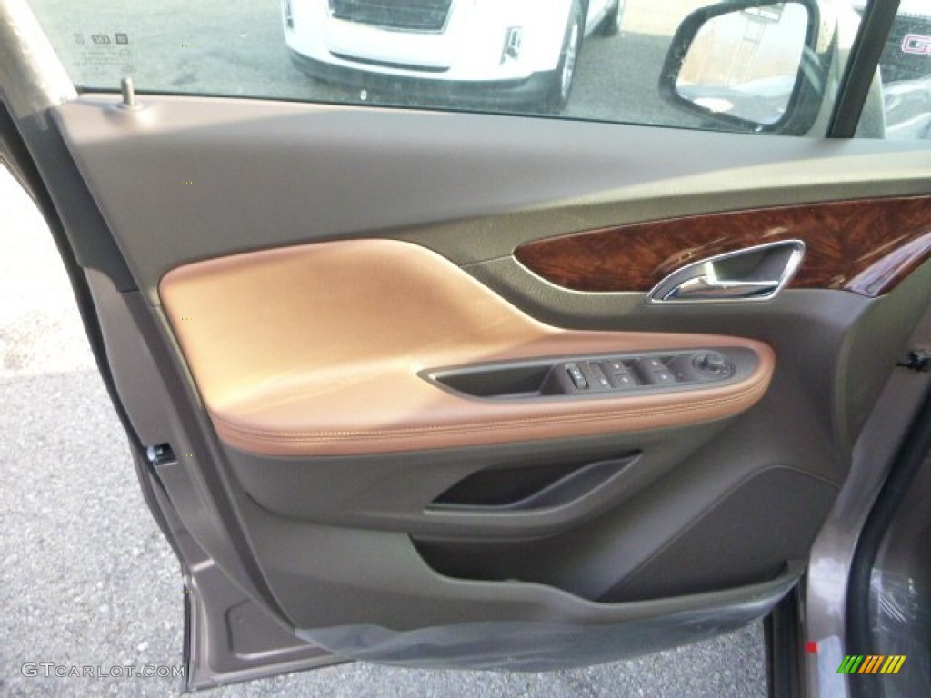 2015 Buick Encore Leather AWD Saddle Door Panel Photo #100141183