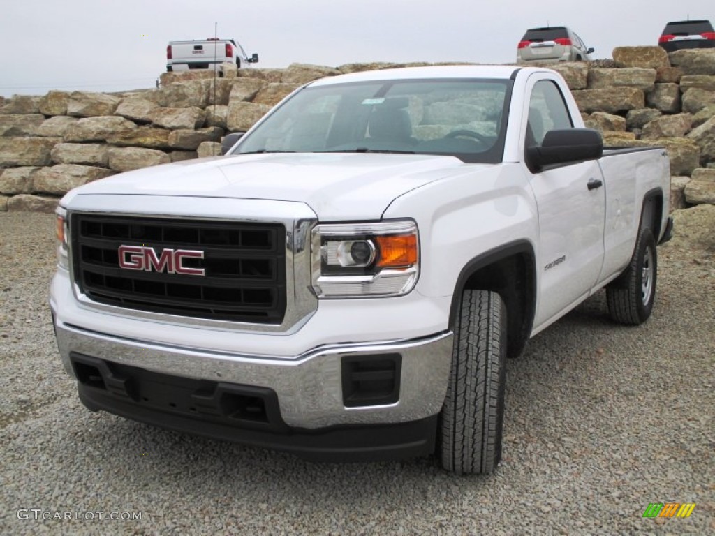 Summit White 2015 GMC Sierra 1500 Regular Cab 4x4 Exterior Photo #100141318