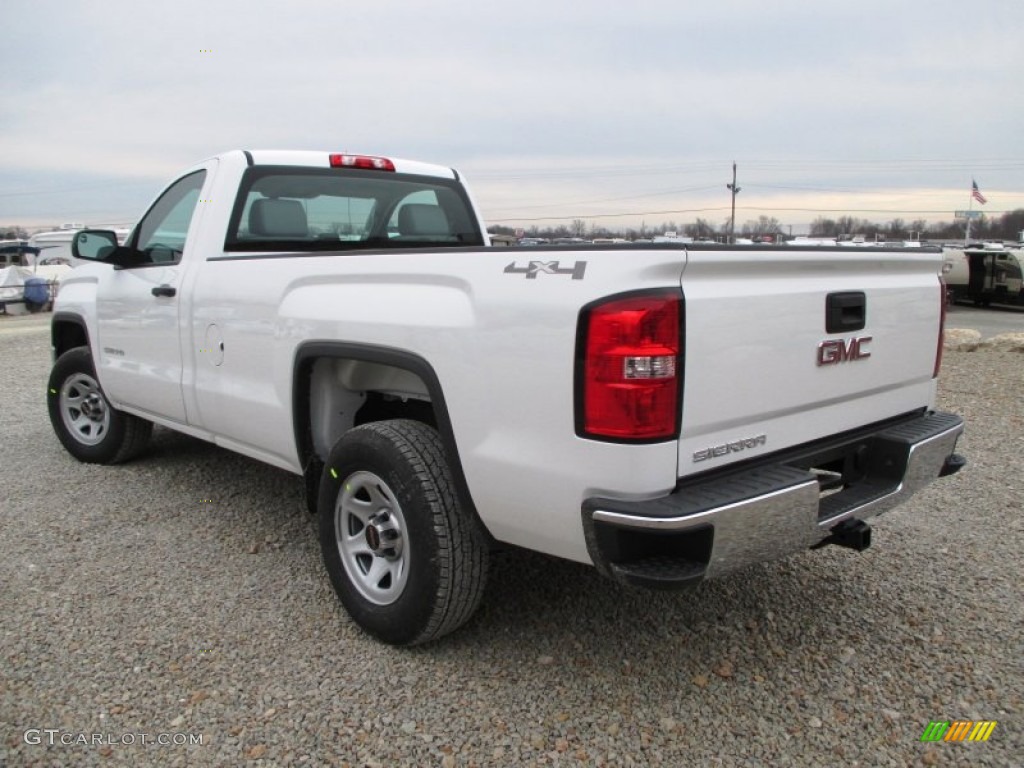 Summit White 2015 GMC Sierra 1500 Regular Cab 4x4 Exterior Photo #100141666