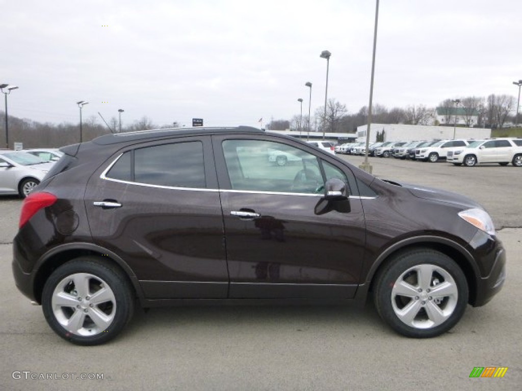 2015 Encore FWD - Deep Espresso Brown Metallic / Ebony photo #6
