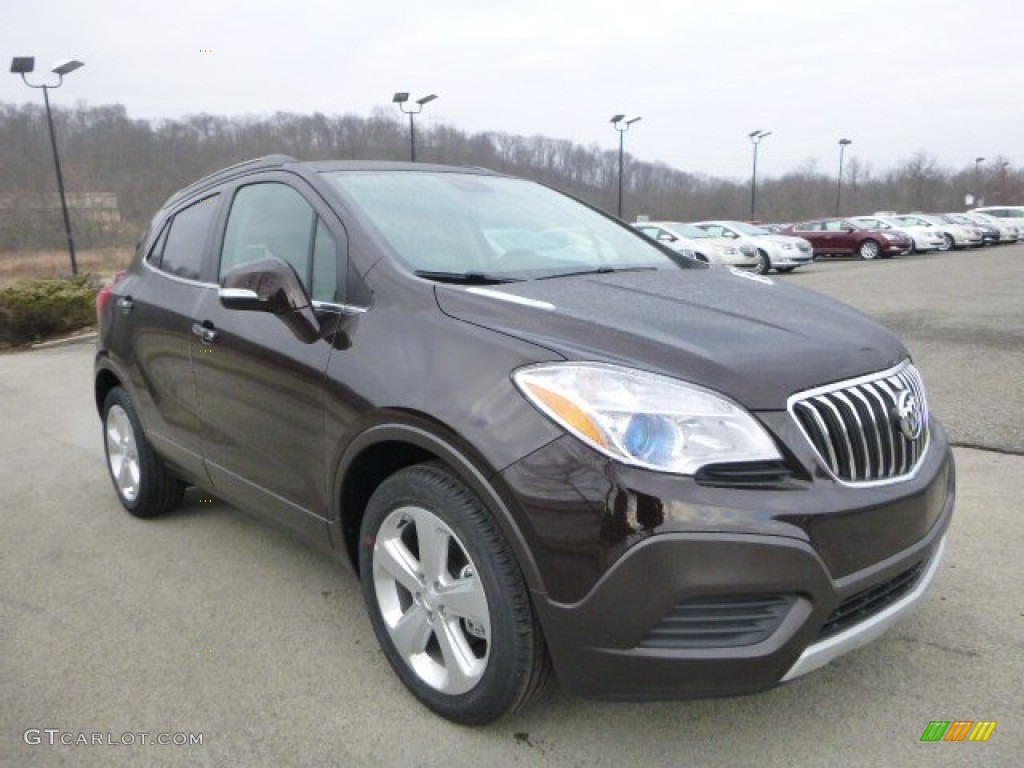 2015 Encore FWD - Deep Espresso Brown Metallic / Ebony photo #7
