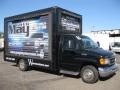 Black 2006 Ford E Series Cutaway E350 Commercial Moving Van