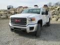 2015 Summit White GMC Sierra 2500HD Regular Cab 4x4 Utility Truck  photo #2