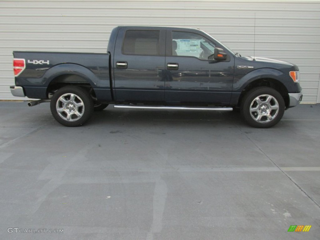 2014 F150 XLT SuperCrew 4x4 - Blue Jeans / Steel Grey photo #3
