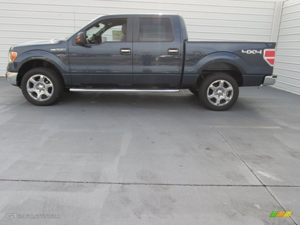 2014 F150 XLT SuperCrew 4x4 - Blue Jeans / Steel Grey photo #6