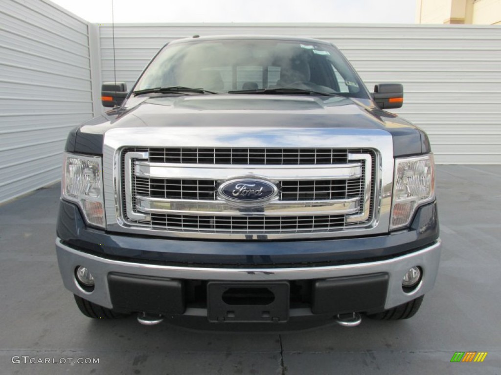 2014 F150 XLT SuperCrew 4x4 - Blue Jeans / Steel Grey photo #8