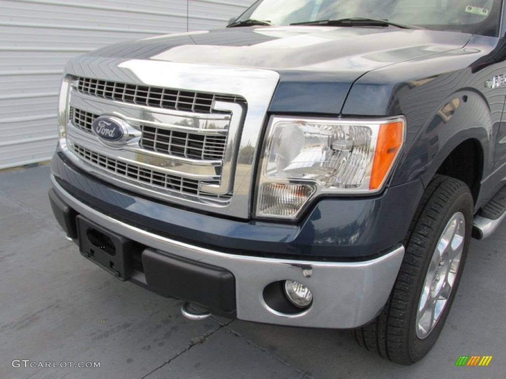 2014 F150 XLT SuperCrew 4x4 - Blue Jeans / Steel Grey photo #10