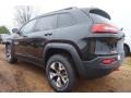 2015 Brilliant Black Crystal Pearl Jeep Cherokee Trailhawk 4x4  photo #2