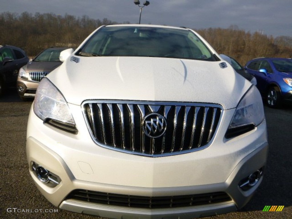 White Pearl Tricoat 2015 Buick Encore Convenience Exterior Photo #100144627