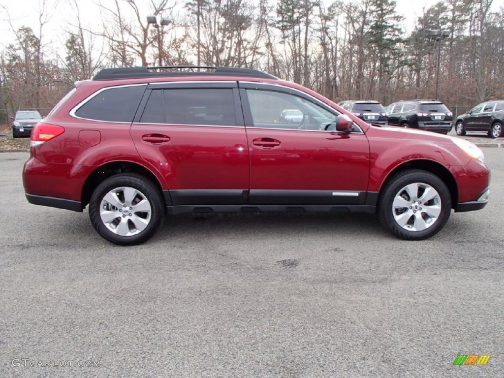2011 Outback 2.5i Limited Wagon - Ruby Red Pearl / Warm Ivory photo #4