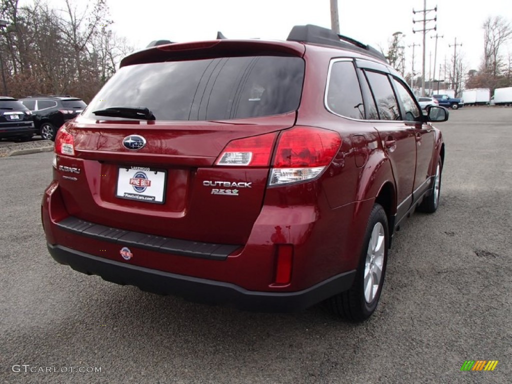 2011 Outback 2.5i Limited Wagon - Ruby Red Pearl / Warm Ivory photo #5