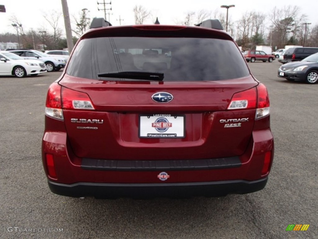 2011 Outback 2.5i Limited Wagon - Ruby Red Pearl / Warm Ivory photo #6