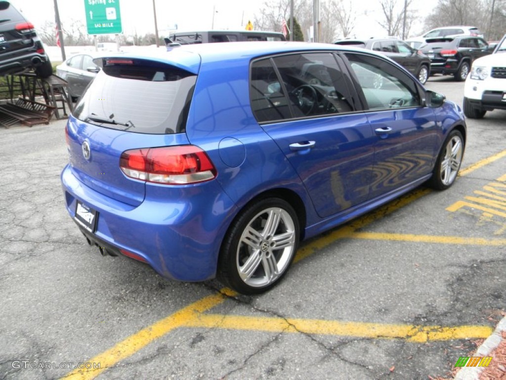 2013 Golf R 4 Door 4Motion - Rising Blue Metallic / Titan Black photo #6